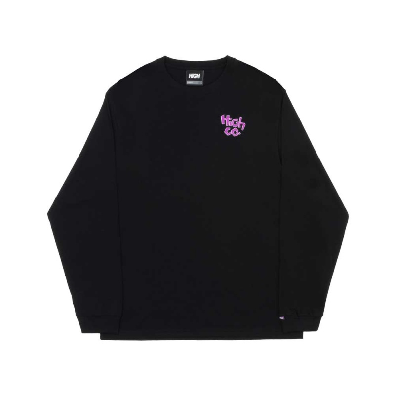 Camiseta Manga Longa High Lizard Preto